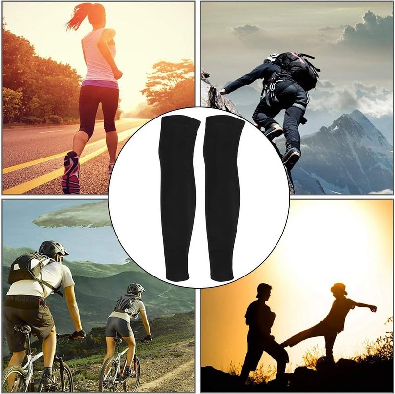 plplaaoo Leg Sleeves, UV Sun Protection Leg Sleeves,Summer Outdoor Cycling Sunscreen Leg Sleeves,High Elastic Sweat Abso - Image 5